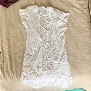 White and lace kimono